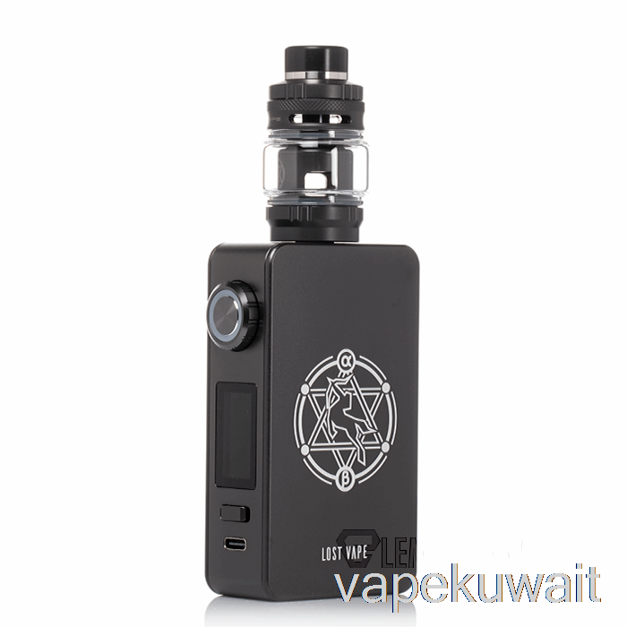 طقم بدء التشغيل Lost Vape Centaurus M200، نظام جراب Vape باللون الرمادي الداكن